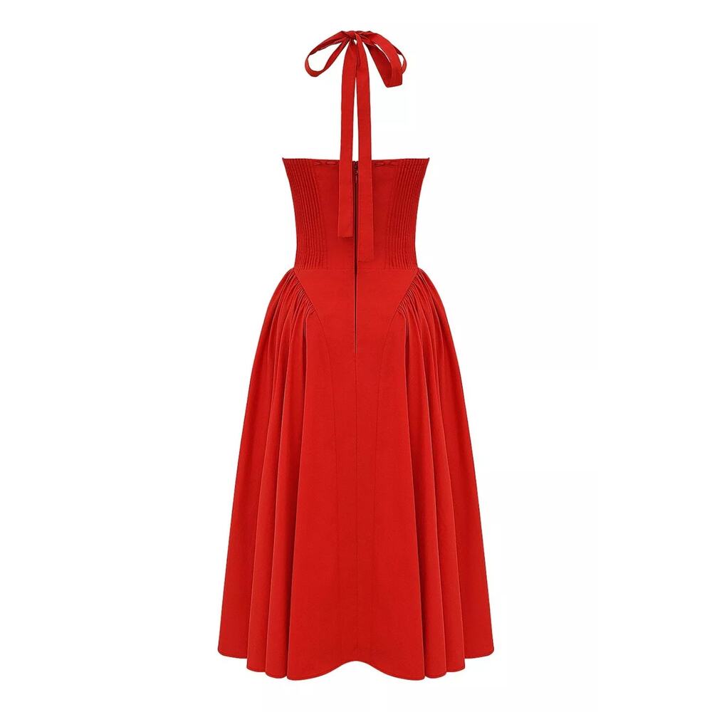 ADABELA $276 Small
ITALIAN TOMATO COTTON HALTER SUNDRESS $255 - Picture 5 of 10